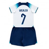 England Jack Grealish #7 Hemmatröja Barn VM 2022 Kortärmad (+ Korta byxor)